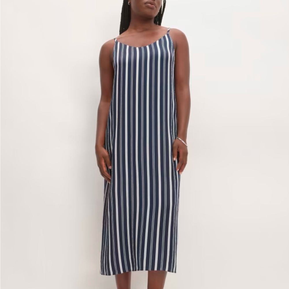 Everlane Hammered Satin Slip Dress
